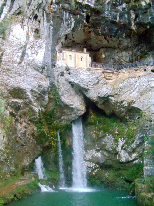 Santa Cueva de Covadonga, Covadonga, Asturias, Spain.