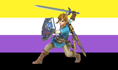 Link from LoZ: Breath of the Wild is nonbinary!(requested by @biracialpercy)