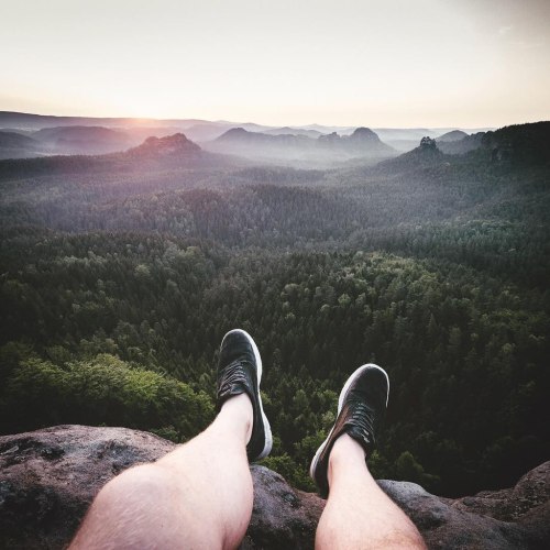 an-adventurers: Closer to the edge It’s moments like these that are worth a two-hour uphill hi