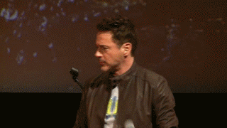 familyfandom:  That’s amazing! Robert was a little surprised by new “Iron man”