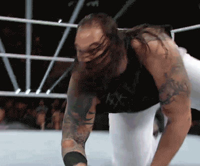 wrasslormonkey:  He calls this Sister Crabigail   I cringed watching him do this…
