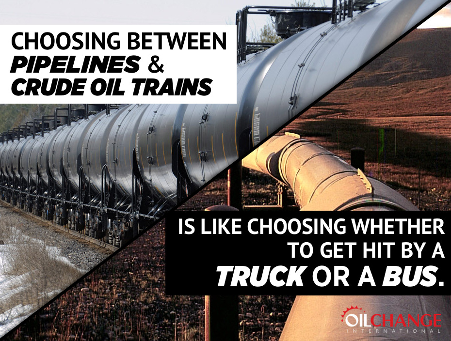 saveplanetearth:  Big Oil wants to make it seem like we have to accept either pipelines
