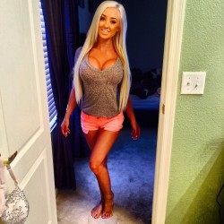 Bimbo T-girl in training