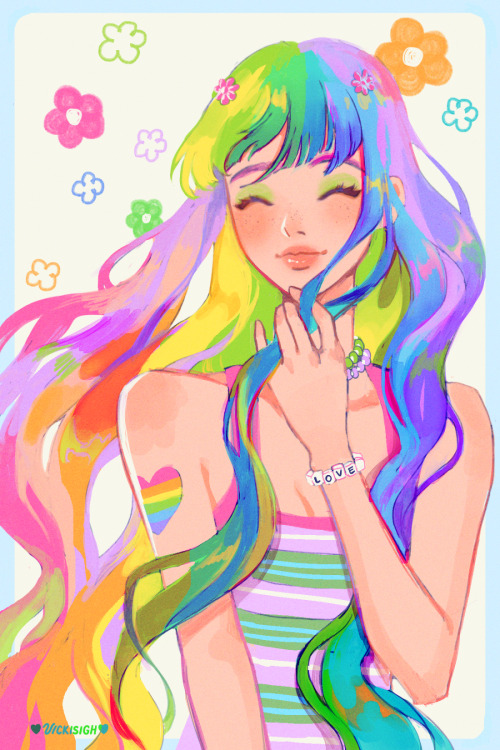 vickisigh:  happy pride y’all! ^_^ 🏳️‍🌈💖