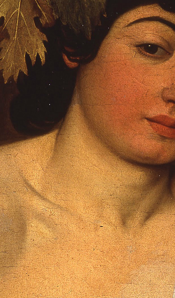 v-ersacrum:  Caravaggio, Bacchus (details), c.1595 
