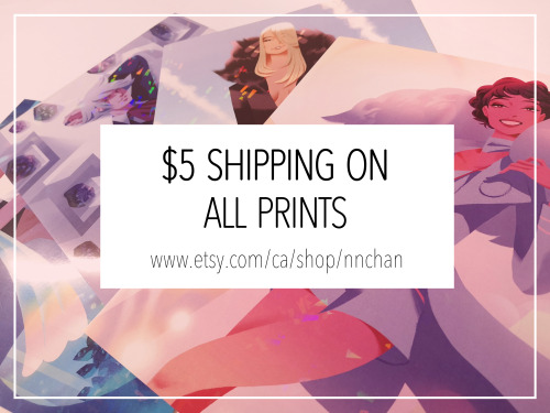 Online store is up! Holding a sale for the next two weeks. Lots of fanart and original merch, includ