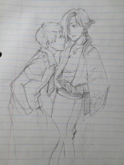 ineffableboyfriends:  some doodles while my computer was broken good news is that my computer’s working again~~~ But it was fun going back to paper and pencil stuff lol