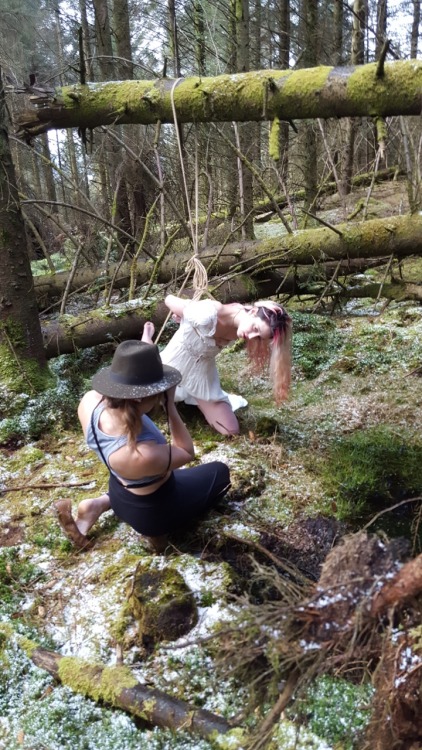 BTS thanks to @dedize of the coolest shooting/tying spot ever, gifted to us by Irish fairy magic (@j