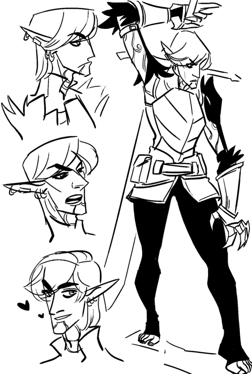 hackedmotionsensors:  Elves with Anime Hair 