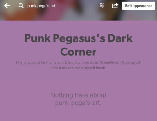 Using tags on nsfw blogs is completely meaningless now too. @staff really just doesn’t want us here 