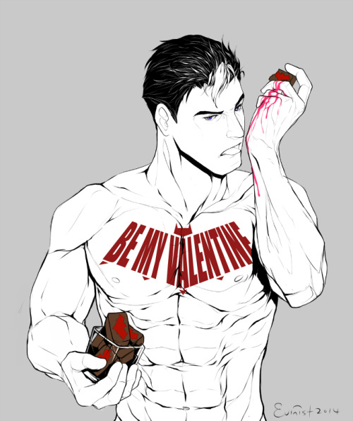 evinist:  Jason and his Valentine liquor chocolate.