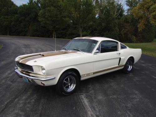 mustanglegendarymachine:      Wimbledon White   Shelby GT350 1966 with optional “Le Mans” stripes in gold.  