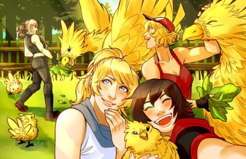 xuunies: immm finally Done making these ffxv prints/postcards!!! i’ve grown to like the ffxv girls a lot so i decided to make prints of them. what’s better than this, Gals being Pals on a roadtrip check me out on patreon! 