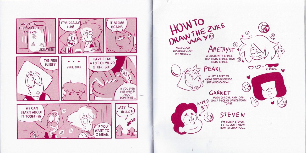ascendenthia:  Have some more SU zines scans Peri’s such a cutie I cant function