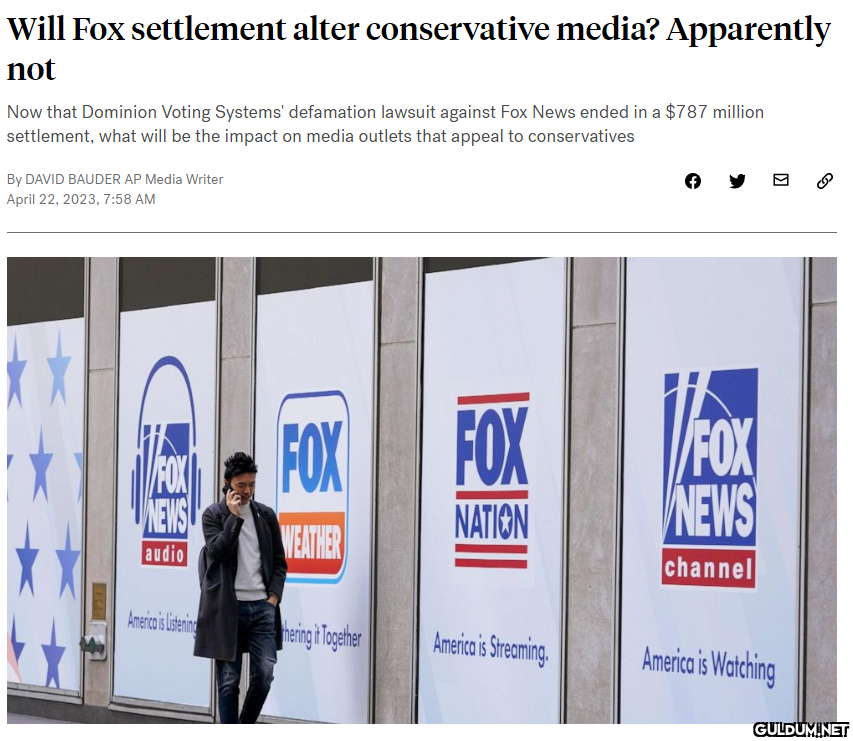 Will Fox settlement alter...