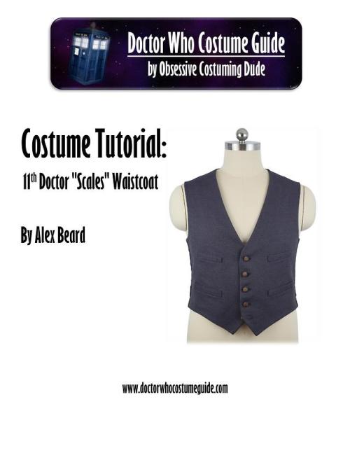 11th Doctor “scales” waistcoat tutorial