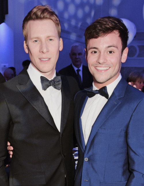 tomrdaleys:Dustin Lance Black and Tom Daley attend the British LGBT Awards at The Grand Connaught Ro