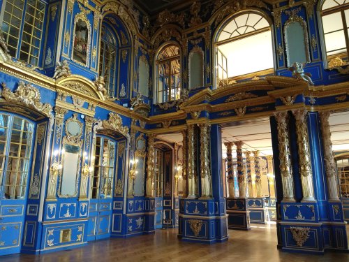 Newly renovated Church of the Resurrection (est. 1745), Catherine Palace.