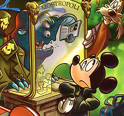 tenderule34:  relatedworlds-deactivated201402:  X-Mickey is a comic series that ran in Italy in 2002 for 30 issues. It focuses on the adventures of Mickey Mouse into an alternate world of the supernatural, being assisted by a Goofy-like werewolf named