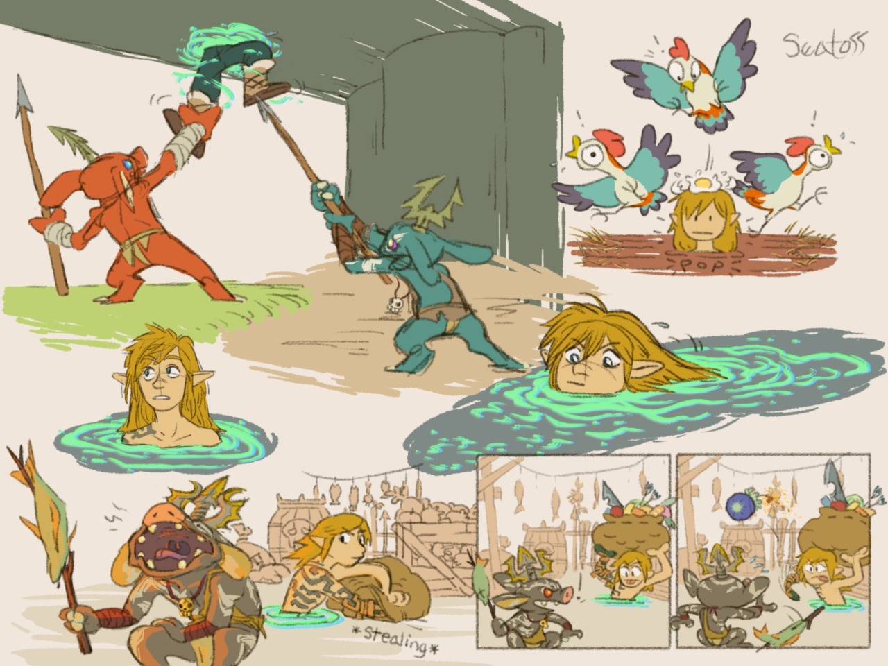 Zelda Universe on X: New official artwork of Link & the Bokoblins from The  Legend of Zelda: Tears of the Kingdom!  / X