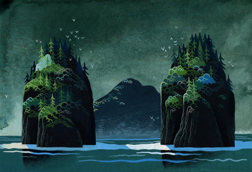 lustik:  Islands by Yvan Duque. Artists on tumblr Lustik:  twitter | pinterest | etsy 