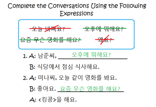 Answer keys pt. 2