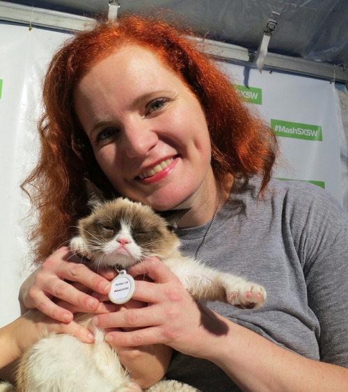 laughingsquid:  Hanging Out With Memes at SXSW 2013: Grumpy Cat, Scumbag Steve & Nyan Cat Creator Chris Torres