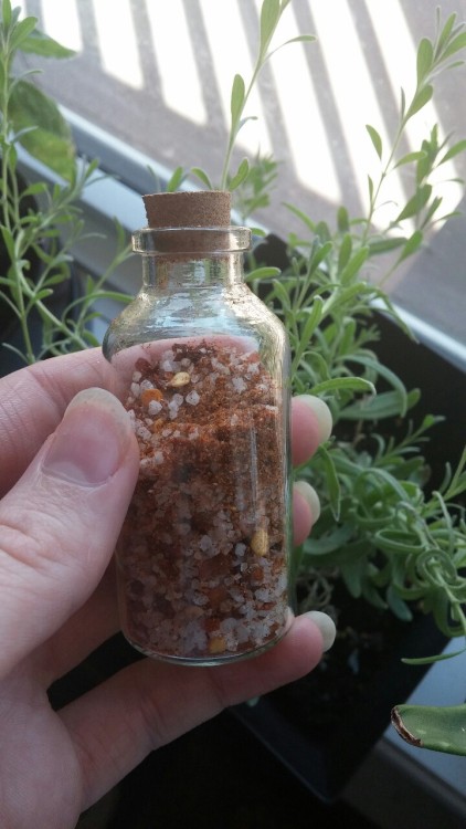 eclectic-faith:Made some fire salts today!You can use these bad boys instead of an open flame/candle