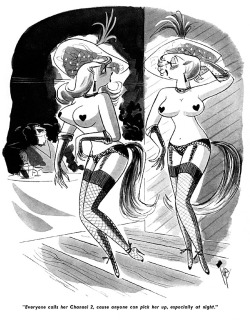  Burlesk Cartoon By Bob “Tup” Tupper..  Scanned From The September 1956 Issue