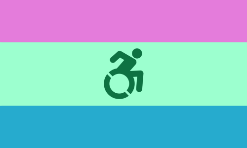 distinct-disability-flags: Disabled Queer Flags - Part 5Polysexual & OmnisexualFlags for disable