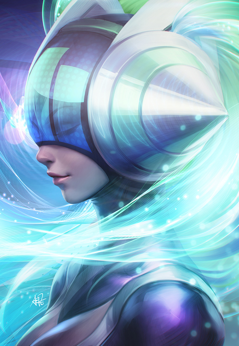 league-of-legends-sexy-girls:  Kinetic energy by Artgerm