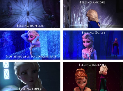 inwhichifeelallthefeels:  the-english-honeybadger:  thesegirlsareperfectprincesses:  Conceal… Don’t feel…  So wait does this mean that if we took away the whole being able to produce ice thing. This movie might have been about depression?  Disney