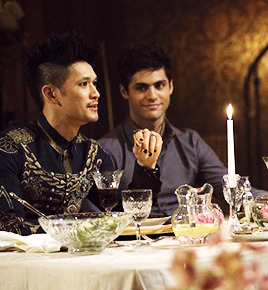 dailyharryshumjr:  Magnus Bane in the Shadowhunters 3x03 promo stills