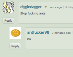 antfucker98:  titantatakai:  yuno-no-kyoku:  why is his avatar a cracker  His username is antfucker98 and you’re gonna ask why his avatar is a cracker  im a girl   &hellip;. ants like crackers.  Its bait.  For ant fucking.  Obviously.