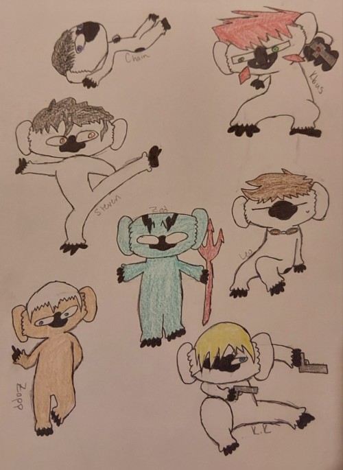 Sonic Speed Monkey AU Doodles!