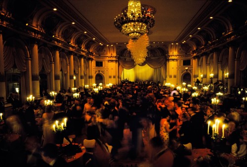 24hoursinthelifeofawoman: The Grand Ballroom at the Plaza Hotel, “Black-and-White Ball.”