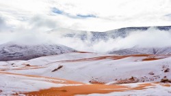 linxspiration: It Snowed In The Sahara Desert