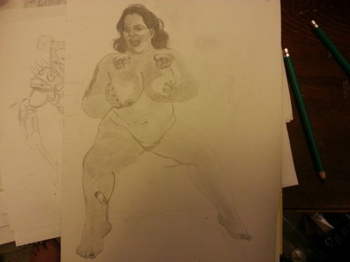 Porn Pics Some fan art I did of the beautiful bbwgloryfoxxx