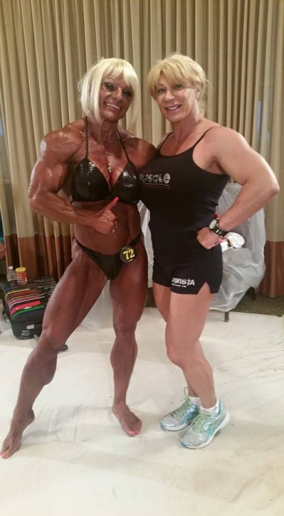zimbo4444:  musclesandimplants: Maryse with Colette, Carmella, and Kat Maryse, never a big winner but always an amazing body. She’s in her 50s now, if you havent gotten a handy from her yet, clock’s ticking.  ..she was the Women’s Bodybuilding Champion