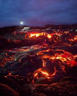 violetta012:  Gazing over the lava fields,