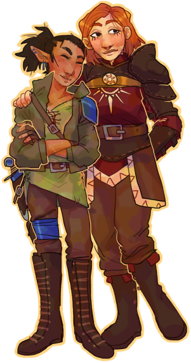 fmab:dragon age gays hour??? second commission for my fellow gay…. @maxcaulfield i love you binch…😘