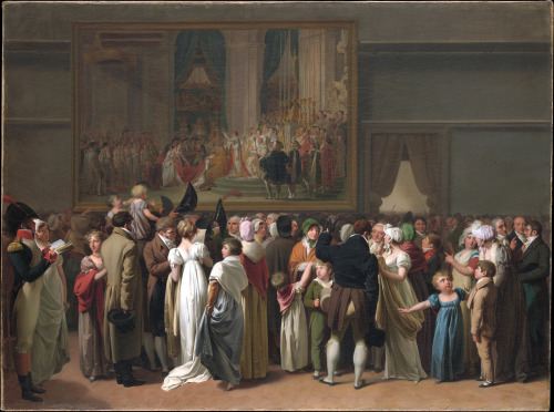 “The Public Viewing David’s Coronation at the Louvre by Louis Leopold Boilly”, 1810