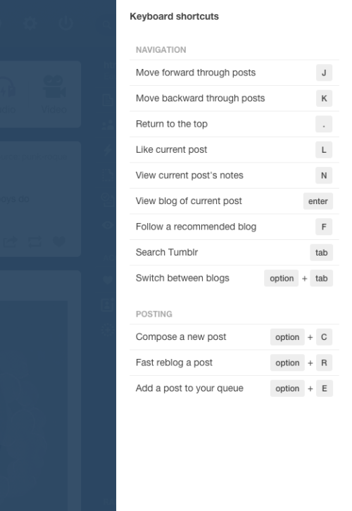 htmlbyjoe:Protip: The following web applications all have keyboard shortcut cheat sheets that are ac