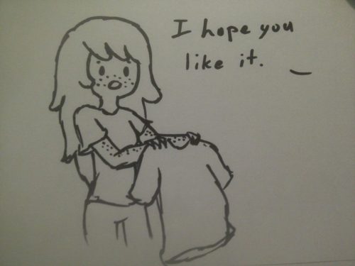 origami-artgirl:  Quick sketches with sharpie I did for Tasha’s Babysitting AU, sorry for the poor phone picture quality~ 