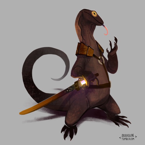 axbraun:RPG Reptiles. Fun fantasy characters I’ve been making through the past few months! Which one