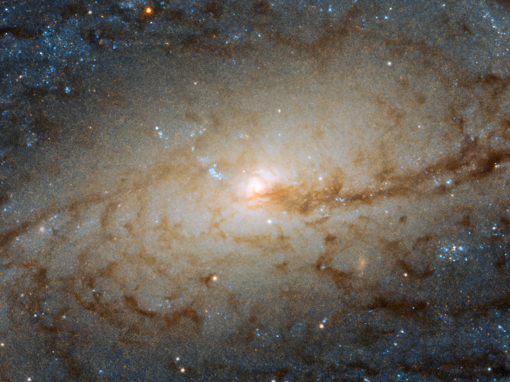Hubble Spies Galactic Traffic Jam by NASA Hubble