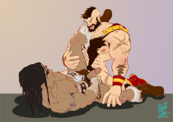 tyleraz:  A gift for pixelstud - His man Zangief fucking Conan the Barbarian (; Enjoy!