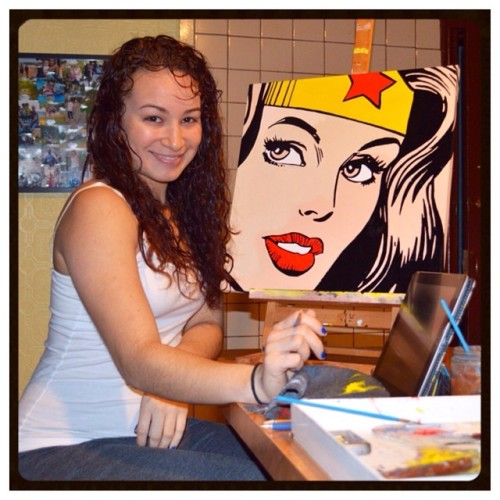 nomalez:  Sandora Ruiz (Art By Sandora) and her comic art. [FRA] Je l’ai découverte il y a quelques jours car elle avait “liké” certains de mes posts sur instagram. En allant sur son profile j’ai vu qu’elle dessinait quelques toiles. Certaines