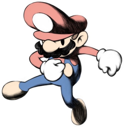 suppermariobroth:Concept art of Mario for Mario &amp; Luigi: Superstar Saga, shared by the game&