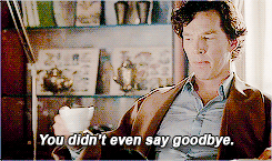 doomslock:  Sherlock AU: John confronts Sherlock about his sudden absence from the